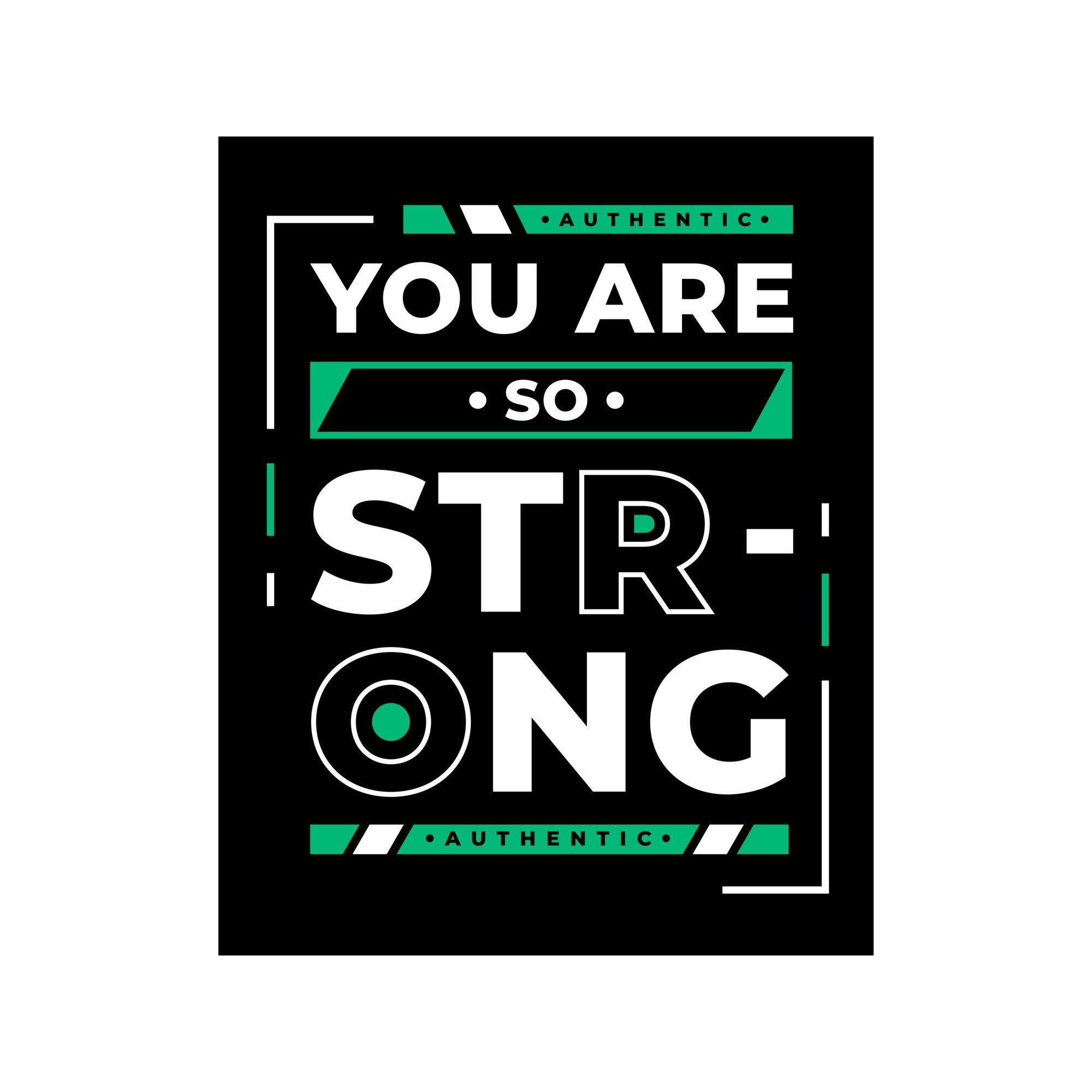 You Are So Strong Modern Large 8x10