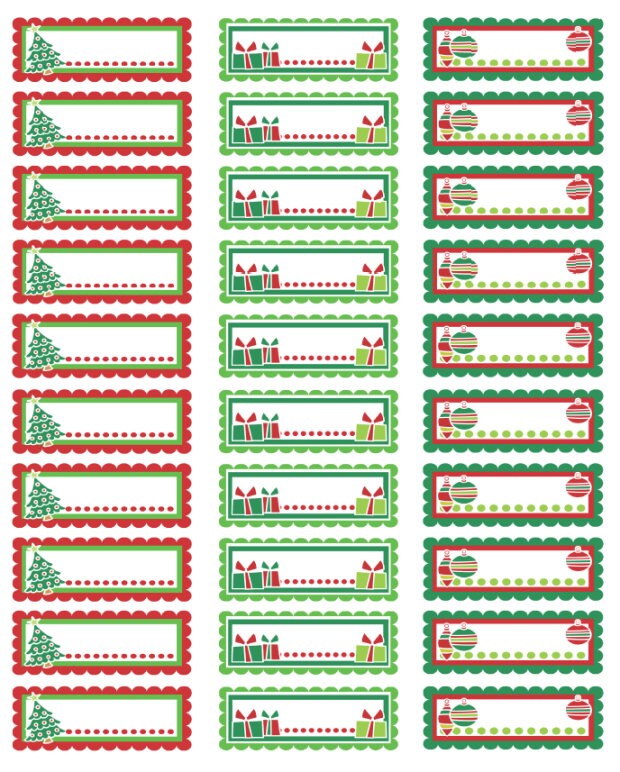 Premium Holiday Gift Tags, 1 1/2 inch x 1/2 inch Premium Holiday Gift Tags, 1 1/2 inch x 1/2 inch