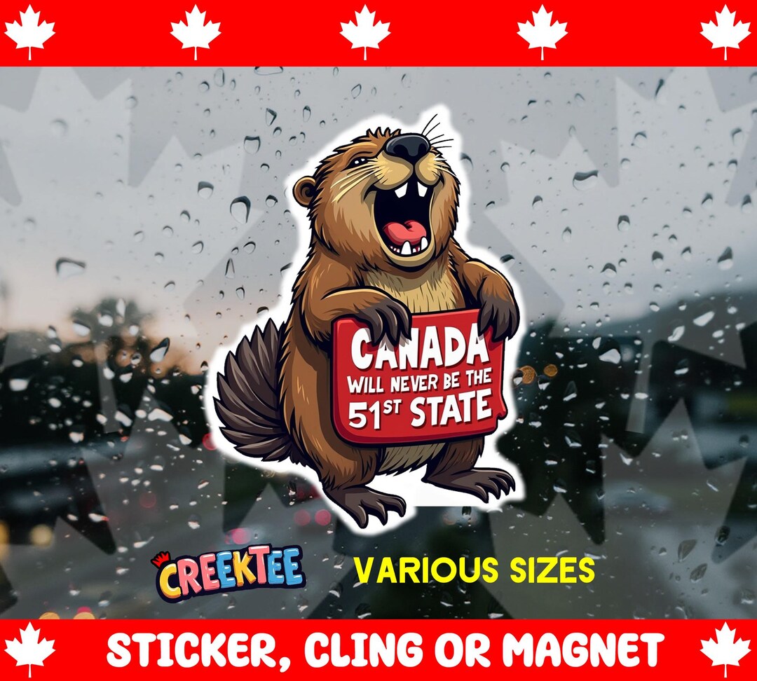 Canada is Not the 51st State Bumper Sticker, Magnet, Vinyl Sticker ...