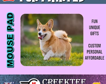 Custom Mouse Pad Round or Rectangle, Your text or Family Photo, Loved Pet, or Funny Creation
