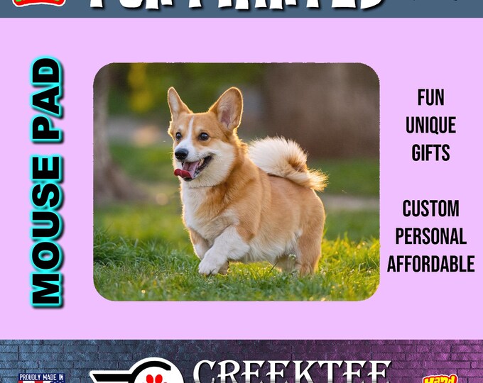 Custom Mouse Pad Round or Rectangle, Your text or Family Photo, Loved Pet, or Funny Creation