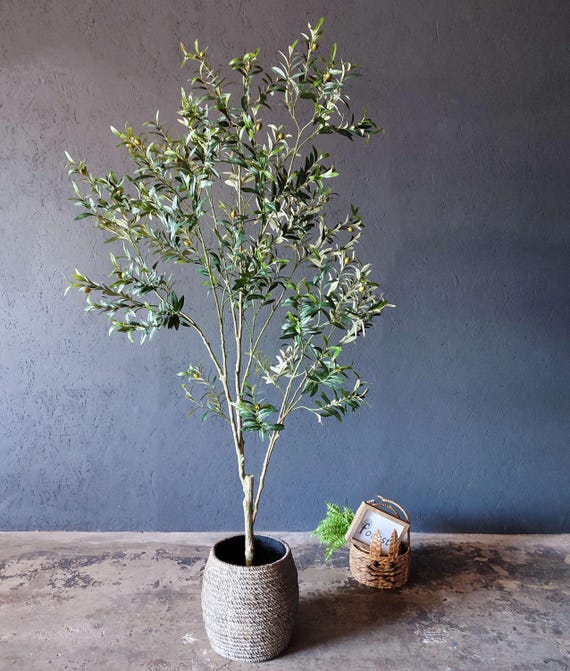 Lebensechter knstlicher Olivenbaum, Haus- oder Brodekor, 2 m oder 2 m -  Etsy.de