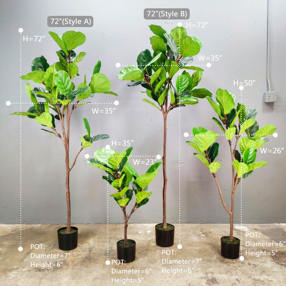 Buy Lifelike Artificial Fiddle Leaf Fig Tree: 4-feet or 6-feet Online in  India - Etsy