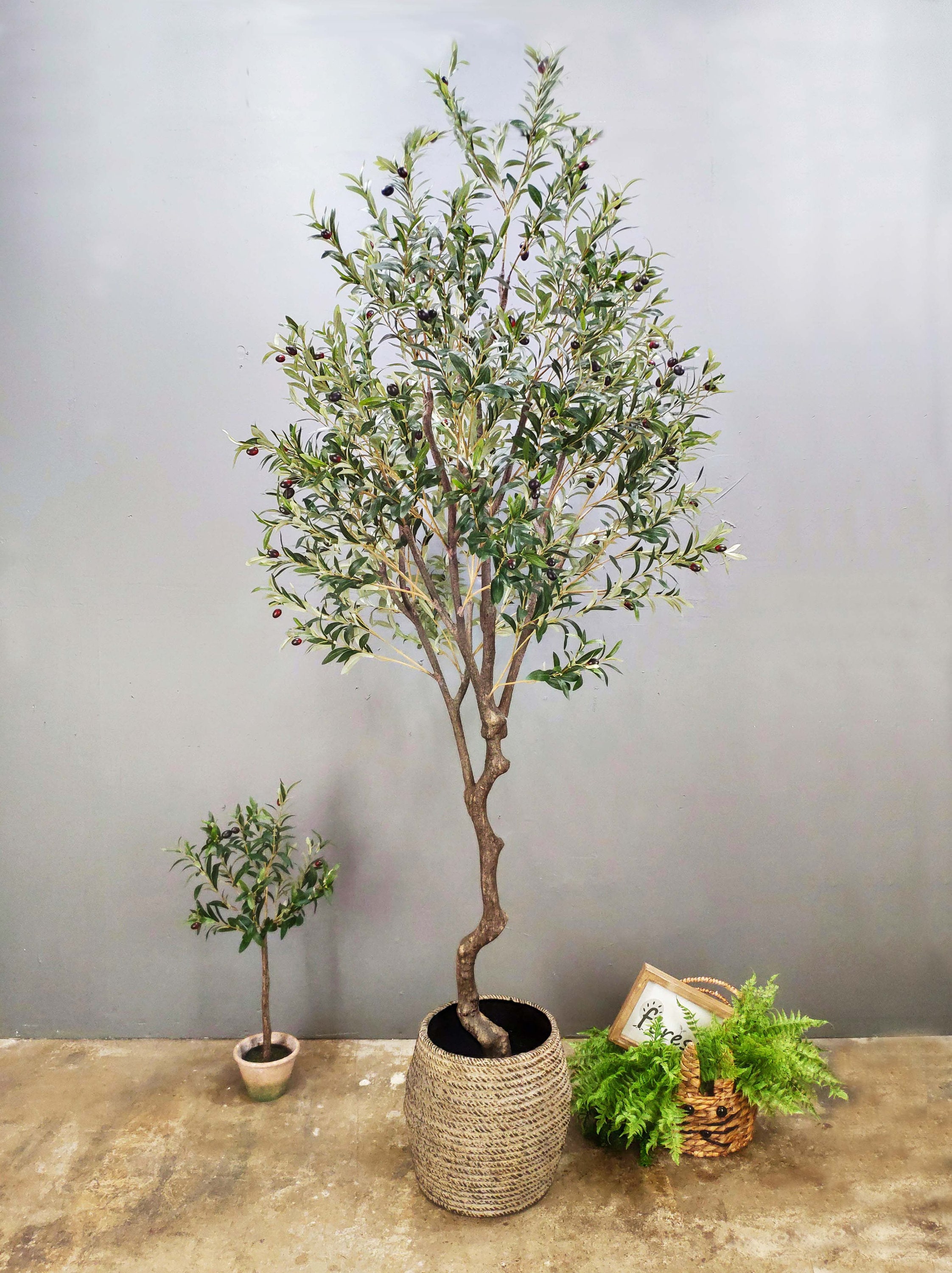 Olivo Artificial grande en maceta, planta falsa de 150cm/180cm