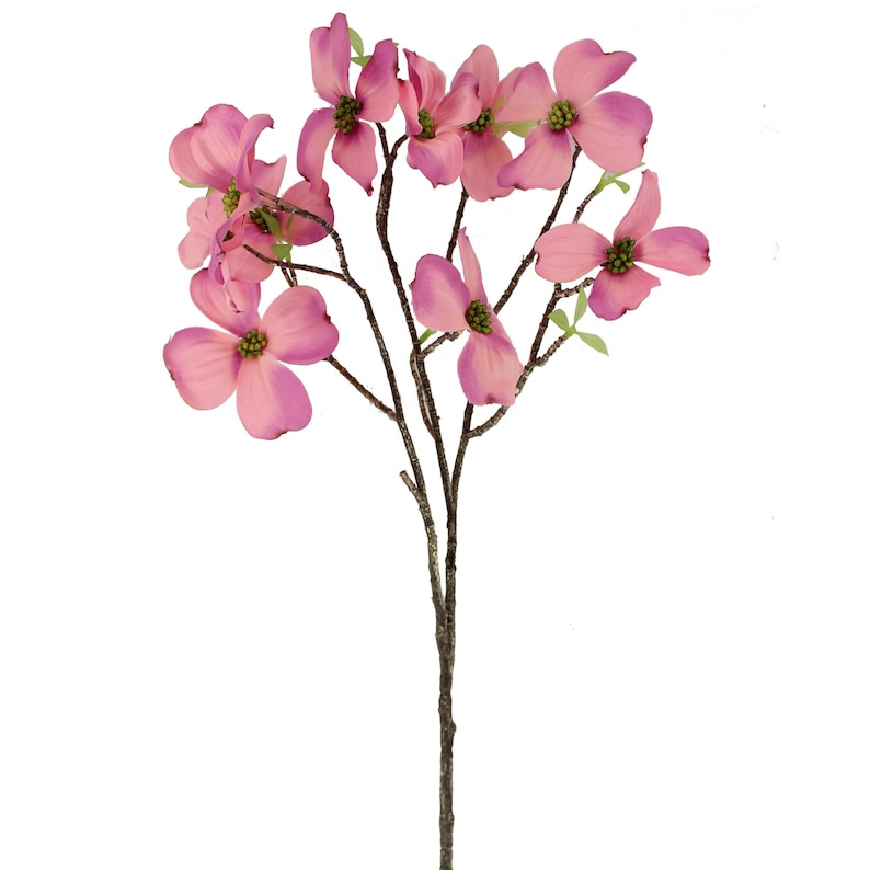 Dogwood Flower Blossom Silk Flowers Bridal Flowers Fake Cornus Etsy