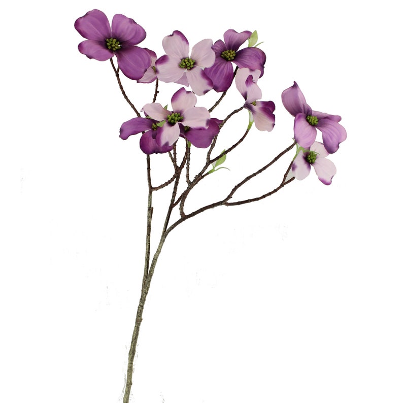 Dogwood Flower Blossom Silk Flowers Bridal Flowers Fake Cornus Etsy