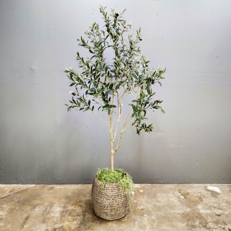 4 foot,6 foot Artificial olive tree,artificial tree,silk tree,Artificial Silk Plant,artificial olive tree image 4