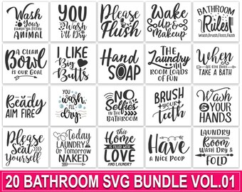 Funny Bathroom Svg Etsy