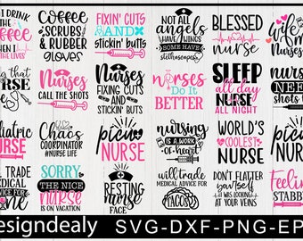 Download Nursing Svg Bundle Etsy