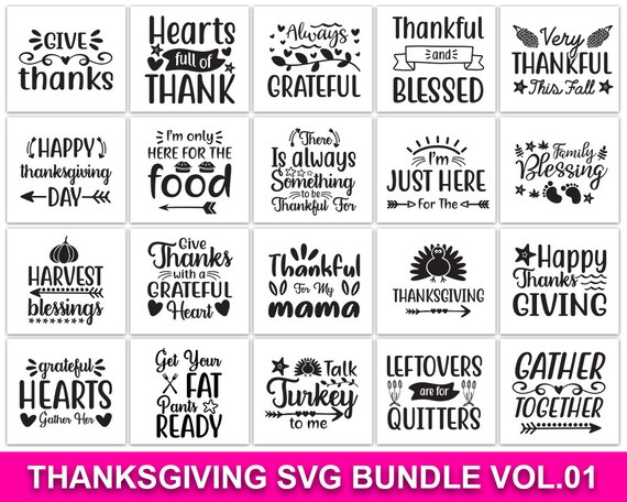 Download Thanksgiving Svg Bundle Sayings Svg Vector Cut Files Iron Etsy