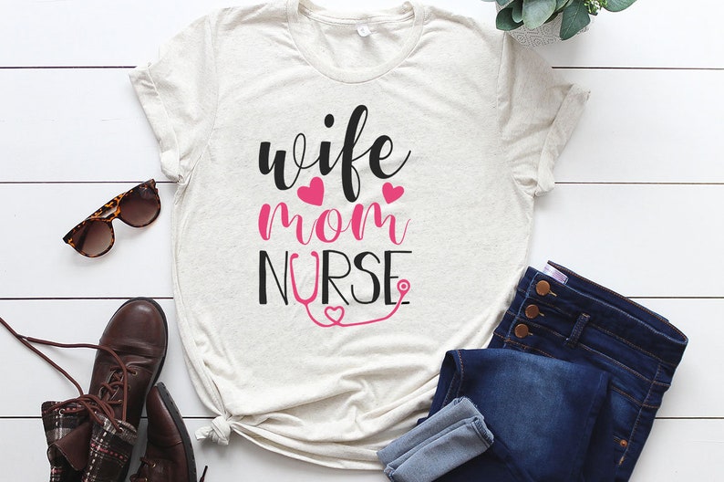 Download Wife mom nurse SVG DXF EPS png Files for Cutting Machines ...