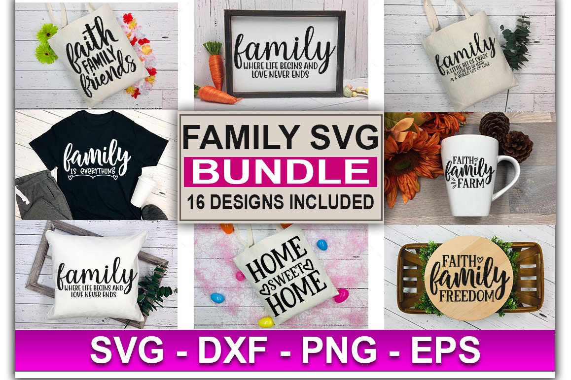 Family SVG Bundle SVG Cut files commercial use instant | Etsy