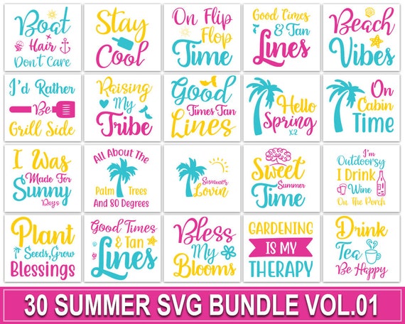 Download Summer Svg Bundle Beach Svg Bundle Be A Pineapple Svg Etsy
