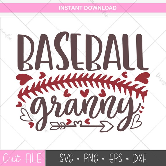 Download Baseball Svg Baseball Granny Svg Baseball Cutting File Etsy