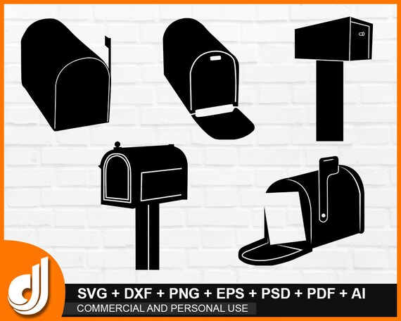 Download Mailbox Svg Svg File For Cricut Silhouette Cameo Mailbox Etsy