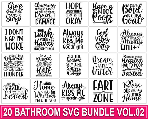 Download Bathroom Sign Svg Bundle Funny Bathroom Svg Restroom Quotes Etsy PSD Mockup Templates