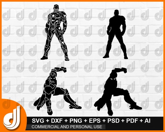 Iron Man Svg Superheroes Svg Ironman Svg Iron Man Clipart Etsy