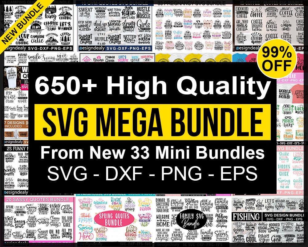 Download The Massive Svg Bundle Mega Bundlemega Bundle Ofsvghuge Etsy