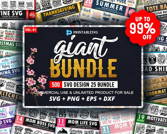 Download Giant 500 Svg Bundle All Files In The Shop Svg Bundle Svg Etsy