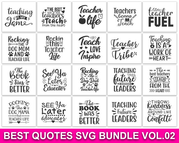 Download Teacher Svg Bundle Book Leader Best Teach Future T Etsy