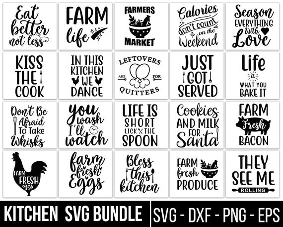 Download Kitchen Svg Bundle Kitchen Svg Designs For Cricut Etsy