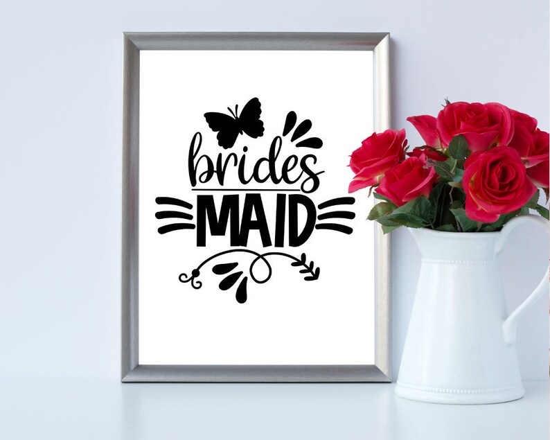 Maid of Bride svg Bridesmaid svg Wedding svg Diamond svg ...