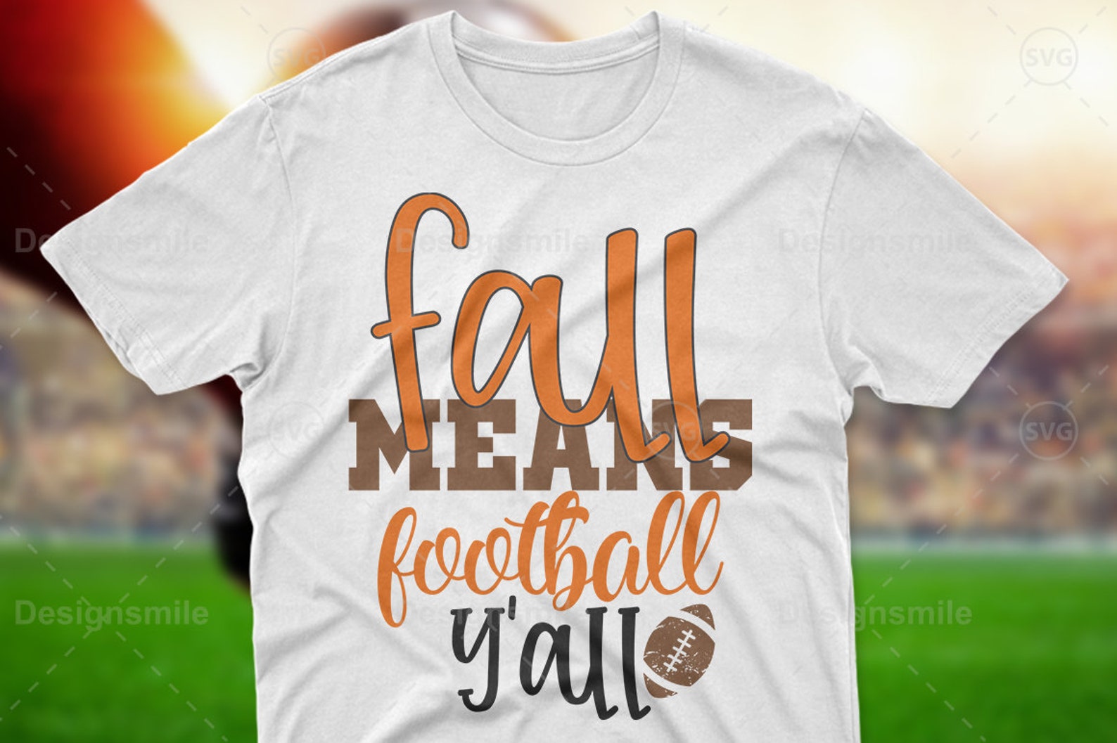 Fall means Football yall svg Football SVG SVG cut file | Etsy