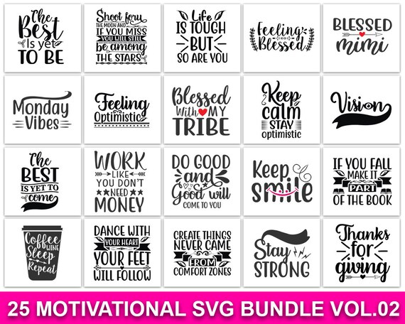 Download Motivational Svg Bundle Boss Inspiration Svg Pack Cut Files Etsy