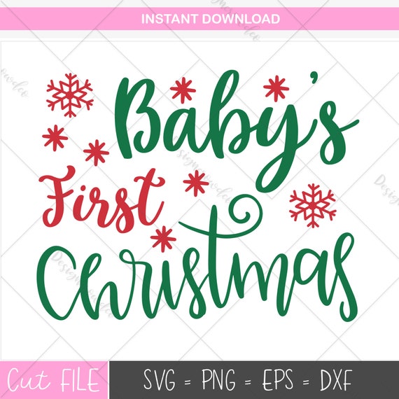 Download Free My First Christmas Svg First Christmas My 1st Christmas Svg Etsy SVG DXF Cut File