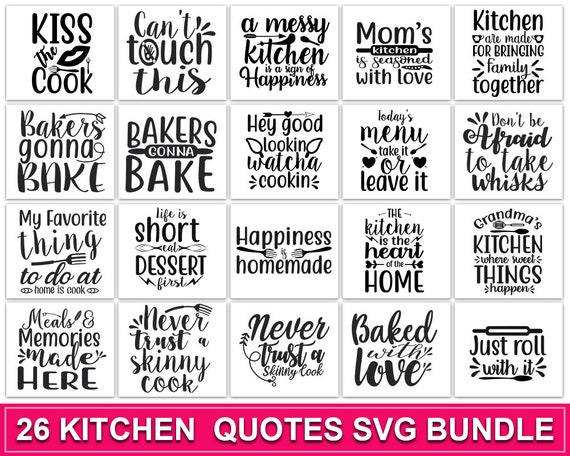 Kitchen Svg Bundle Kitchen Towel Svg Funny Kitchen Quote Etsy