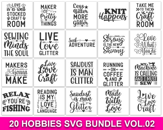 Download Hobbies Svg Bundle Camera Cut File Hobbies Saying Funny Shirt Quote Hobby Design Occupation Dxf Eps Png Silhouette Or Cricut