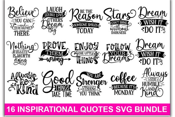 Download Motivational Svg Bundle Motivational Quotes Svg Etsy