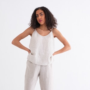 Linen Camisole. Linen Top. Linen Slip Top. Women Linen Cami Top