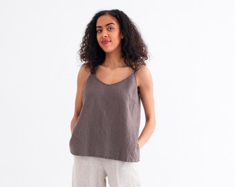 Linen Camisole, Organic Linen Cami, Linen Slip Top, Women Linen  Cami Top