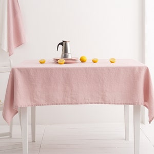 LINNEN TAFELkleed-linnen tafelrok-vierkant tafelkleed-verzacht tafelkleed-doek voor eetkamer-linnen tafel textiel