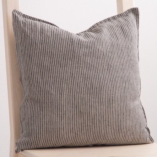 Linen Pillow Cover With Zipper Zippered Linen Pillowcase Etsy