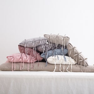 Linen Pillowcase, Linen Pillow, Pillowcases, Pillow Cover Linen, Linen Pillowcases, Linen bedding, Linen Pillowcase with Ties