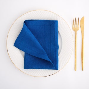 Linen napkins. Linen napkins with perfect mitered corners. Soft linen napkins for your kitchen and table linens.