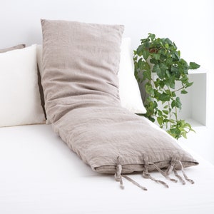 Linen Body Pillow Case, Body Pillow, Body Pillow With Ties, Linen Pillow Case, Body Pillow Cover