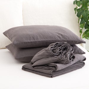 Sheet Set, Linen Sheet Set, Fitted Sheet, Flat Sheet, 2 Pillowcases, Linen Sheet Set of 4 pieces, Linen Bedding, Bedroom Linen