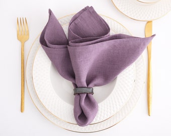 Serviettes en lin. Serviettes en lin lavé. Serviettes en lin doux pour votre cuisine et votre linge de table.