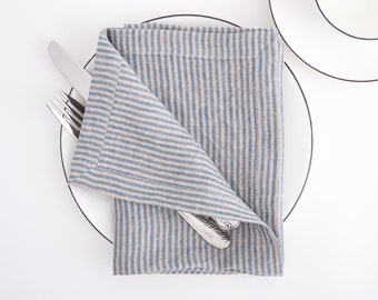 Linen napkins. Linen napkins with perfect mitered corners. Soft linen napkins for your kitchen and table linens.