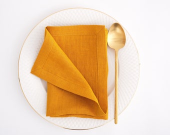 Linen napkins. Linen napkins with perfect mitered corners. Soft linen napkins for your kitchen and table linens.