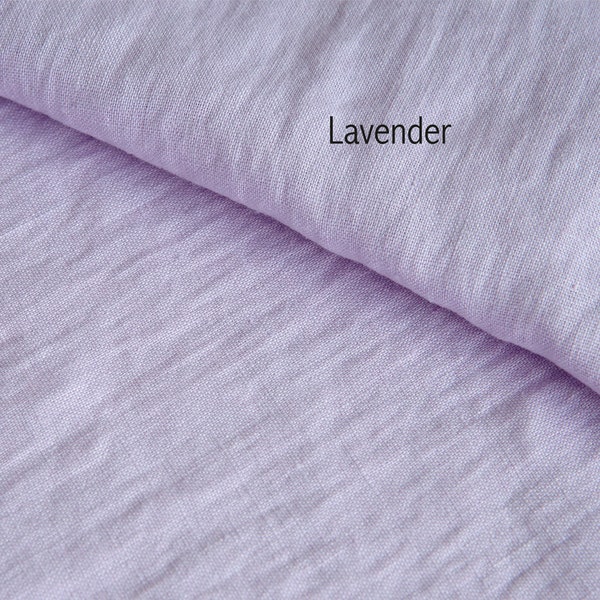 Soft linen fabric by the yard, Best flax linen, Premium European quality for sale, Natural Lavender color, linen fabric store