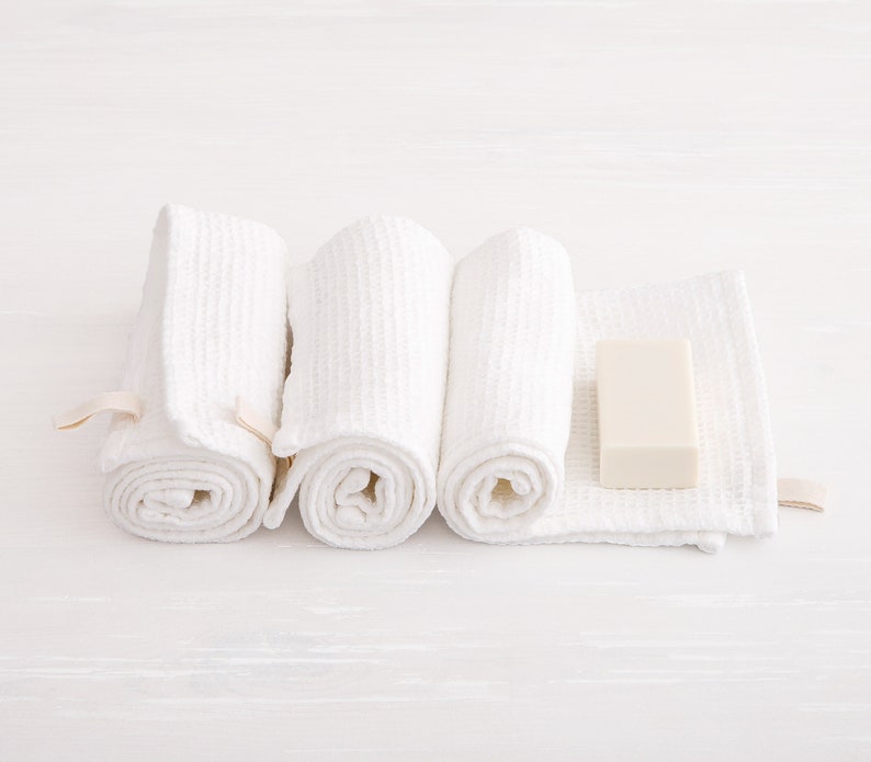 Linen Waffle Towels, Hand Towel, Face Towel, Body Towel, Bath Linen Towel image 1