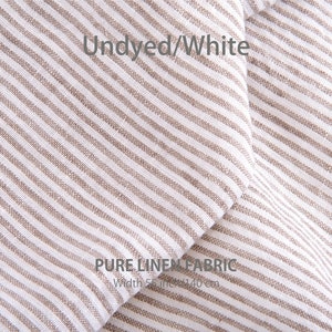 Linen Fabric, Softened Linen Fabric, Stonewashed Linen Fabric, Natural Linen Fabric, Undyed / Gray Linen Fabric, Soft Linen Fabric 3. Undyed/ White