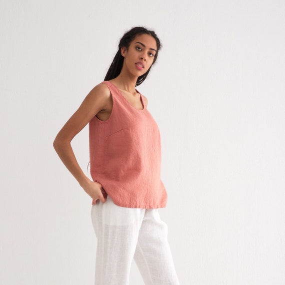 Gem Tank - Linen Tank Top