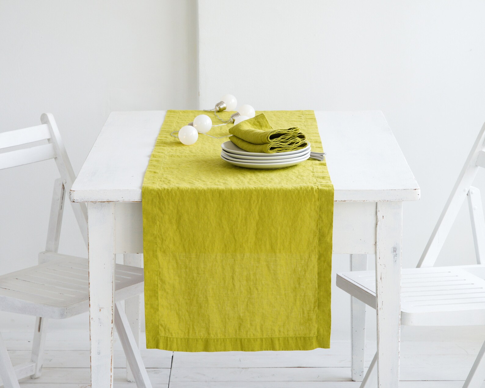 Table Runner Linen Table Runner Stonewashed Linen Table Etsy