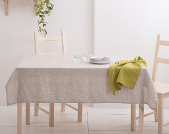 Table Linen, Linen Tablecloth, Natural Table Linen, Tablecloth Wedding, Linen Gift