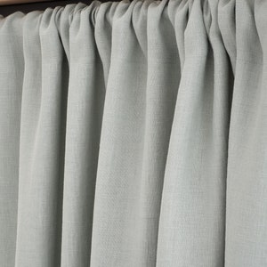 Linen Curtain, Kitchen Hideaway Curtain, Cupboard Curtain, Rod Pocket Curtain image 8